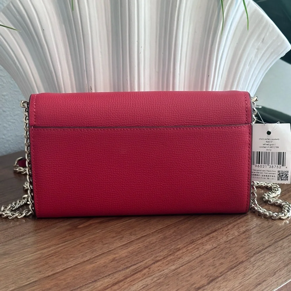 NWT - Kate Spade Convertible Candied Cherry Darcy Chain Wallet Crossbody - Picture 8 of 14